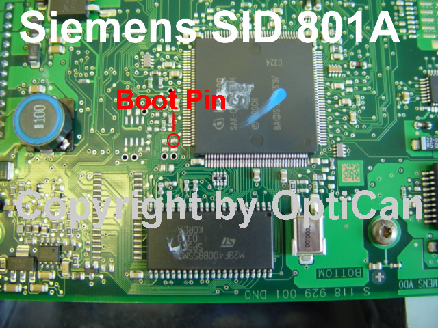 Siemens SID 801A (Renault) pinout diagram 2